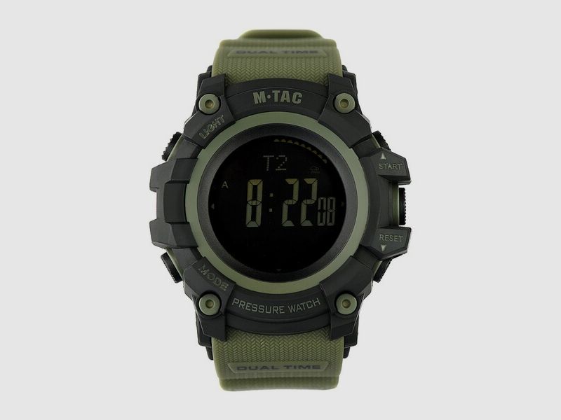 M-Tac® Taktische Uhr Adventure Schwarz/Oliv  - ideal für den Alltag