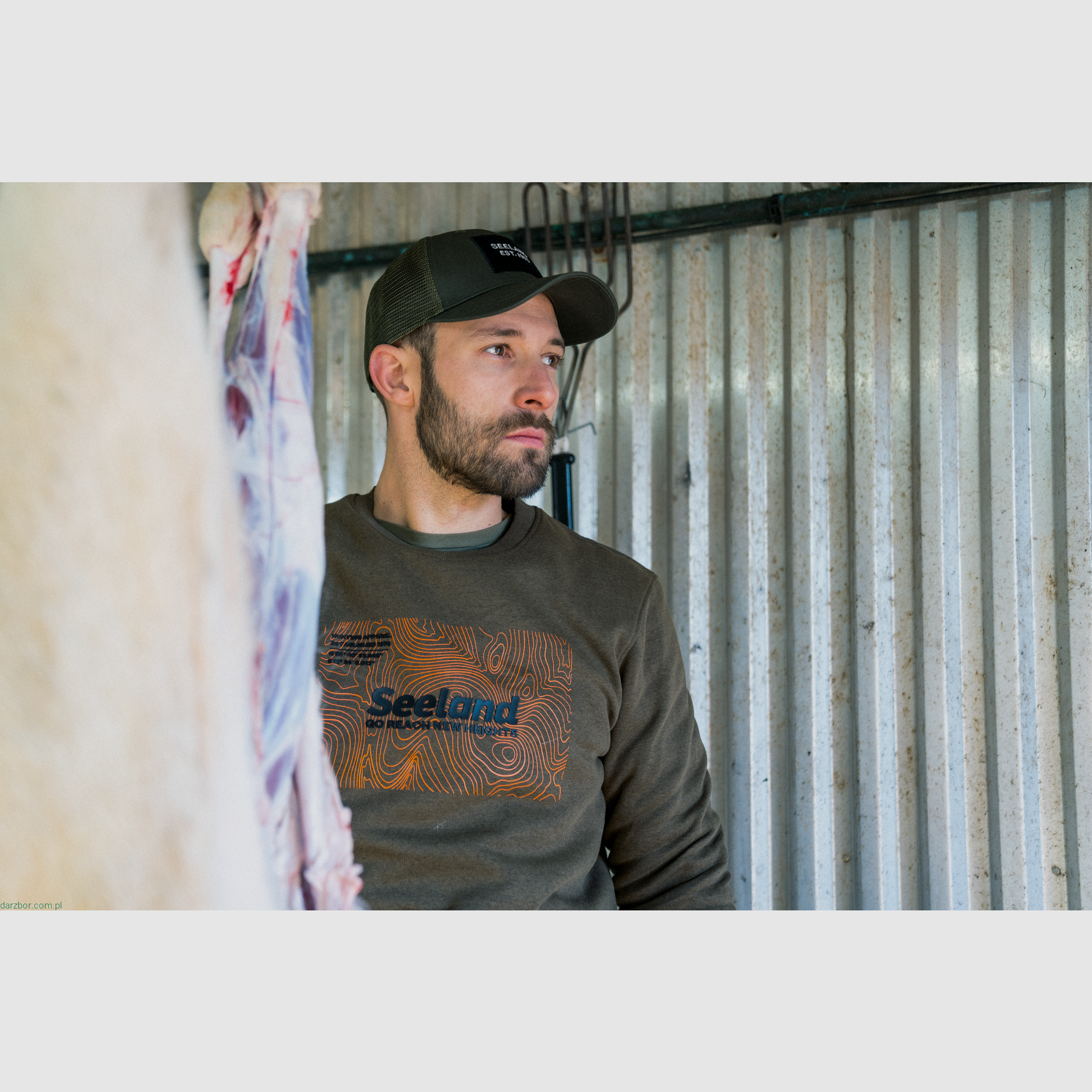 Seeland Pulse Sweatshirt Dark Olive Melange, image 2 of 7