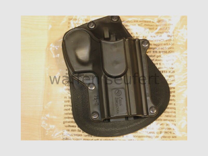 Fobus CZ 75D Compact Paddle Fondina per Cintura Scocca in Plastica Dura, immagine 1 di 2