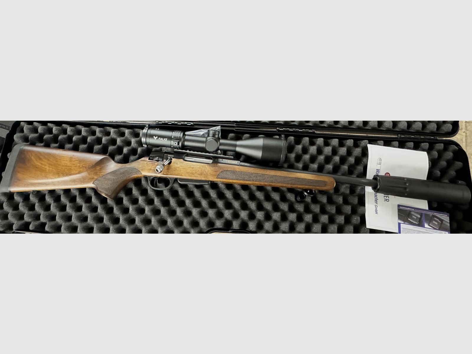 Brenner BR 20 . 308 Win, + SD21 + Falke 3-12*56 + valigia