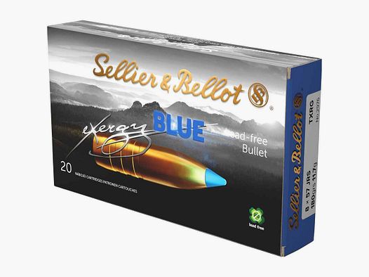 8x57 IRS tipped eXergy blue 11,7g/180grs. Sellier & Bellot