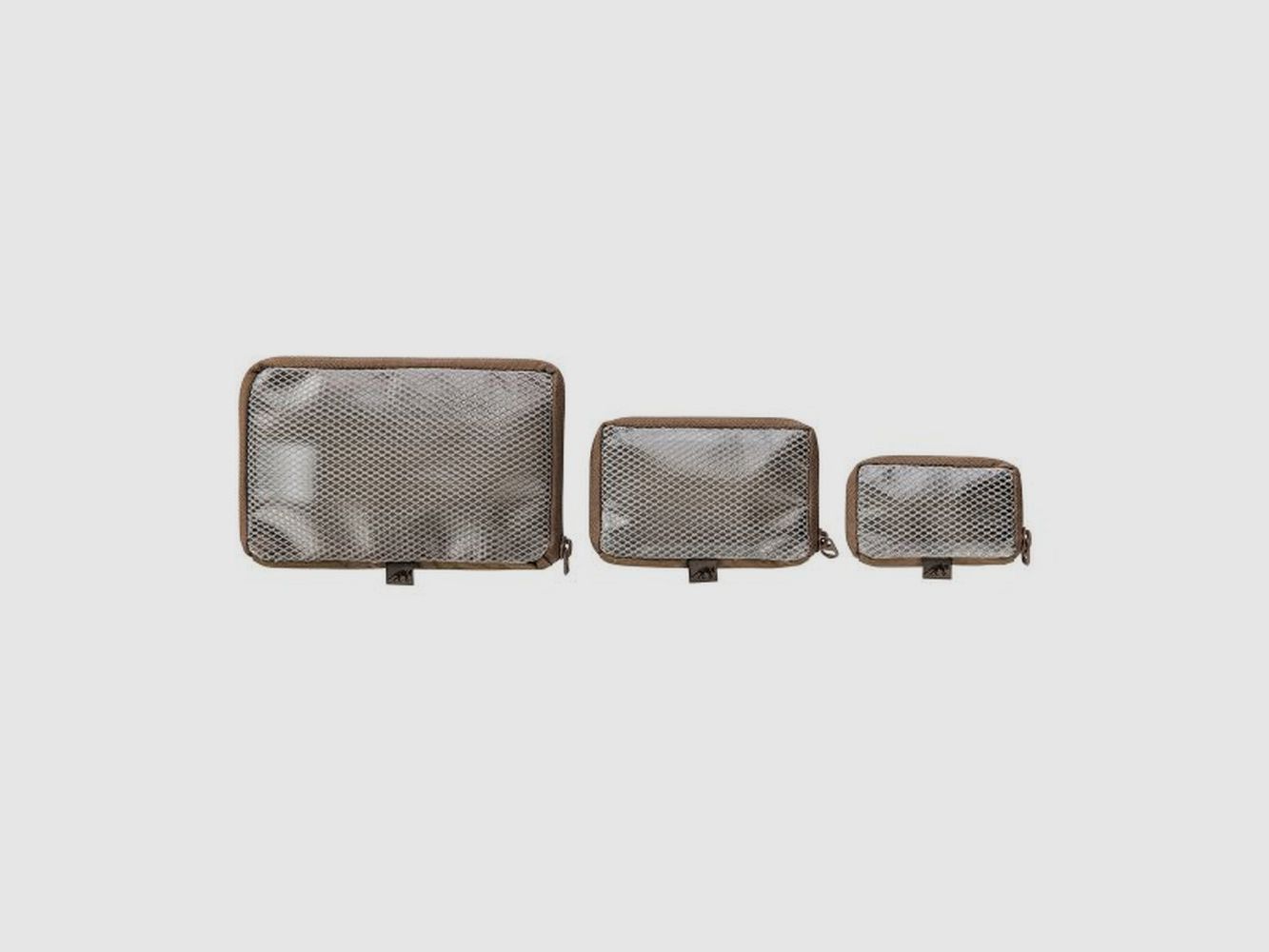 Tasmanian Tiger Mesh Pouch VL Set Netztaschen Coyote Brown