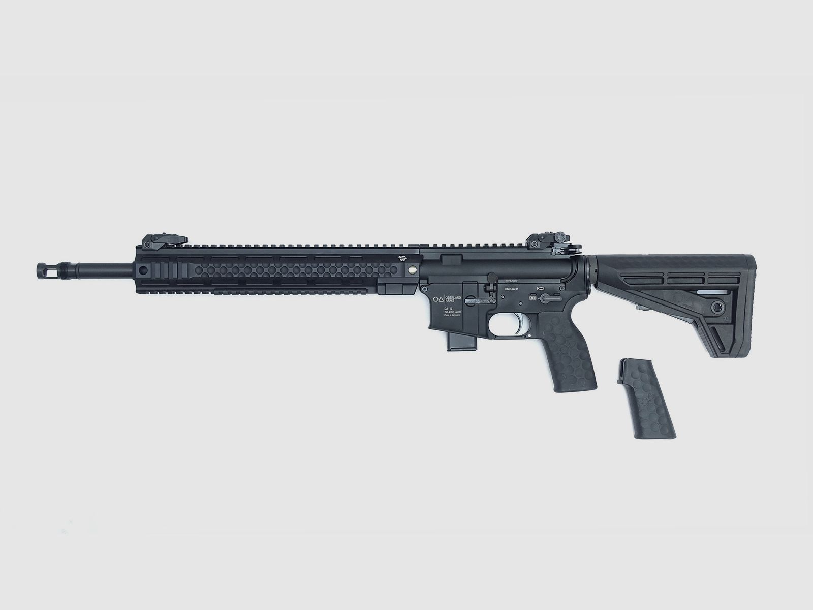 OA-15 PR M9, 16.75″ Heavy Barrel, OA MSR Handguard 13″, beids. Sicherung, OA M4-Schaft, BUIS …, Bild 1 von 6