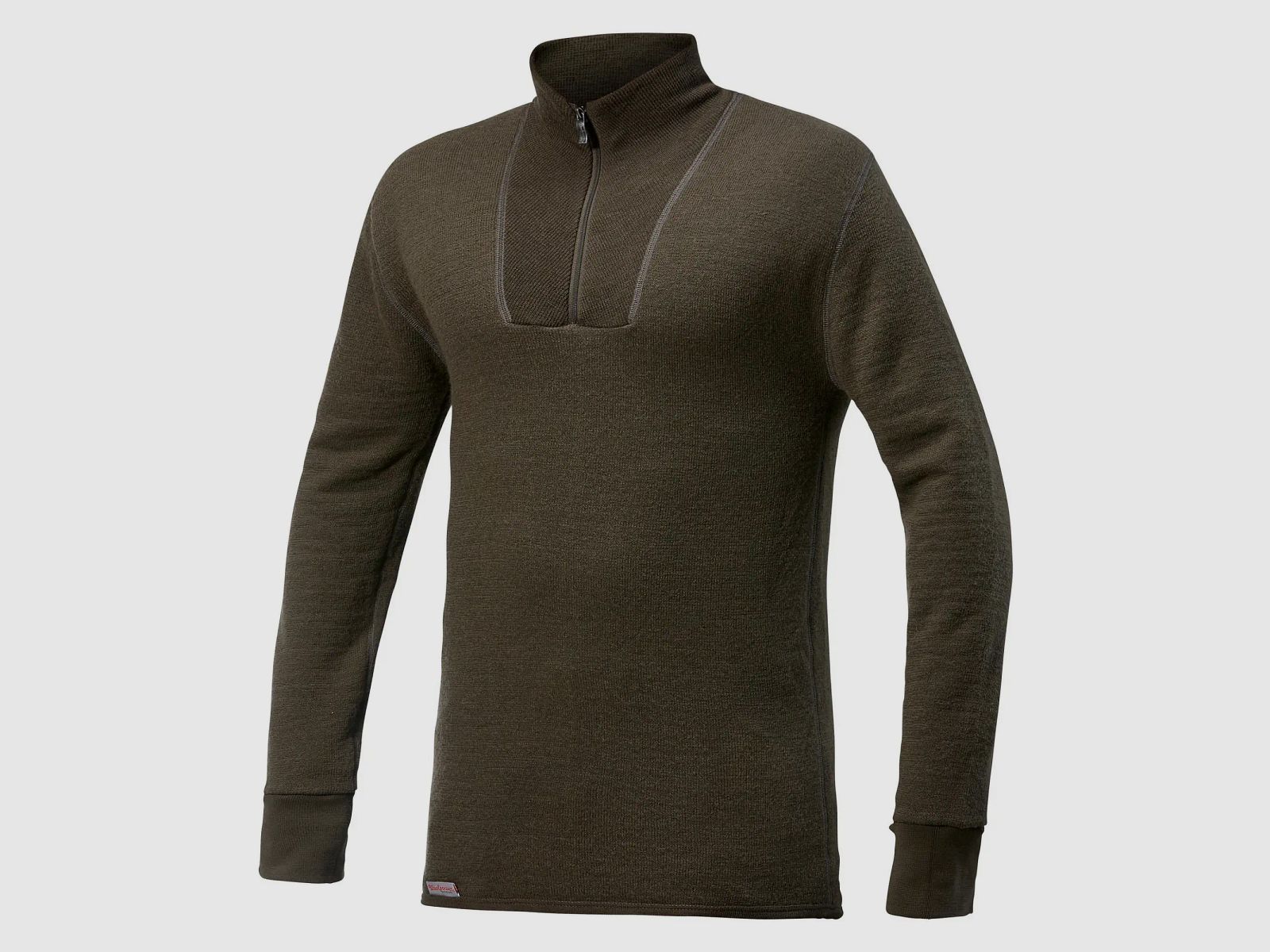 Woolpower Zip Turtleneck 400 (Pine Green)