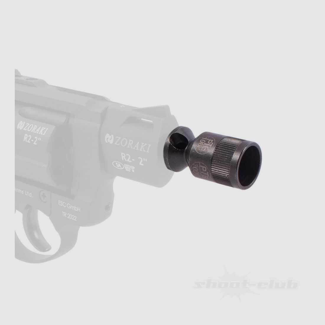 Abschussbecher Zoraki R2 Schreckschussrevolver 2 Zoll PTB 1006