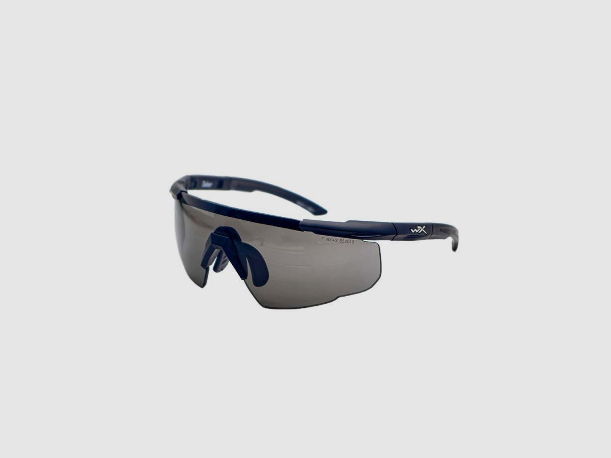 Wiley X 302 SABER ADV. Smoke Matte Black Frame w-Bag Glasses, image 1 sur 3