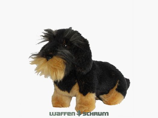 AKAH Teckel à poils durs en peluche 23cm