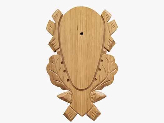 Massive oak shield for roe deer buck