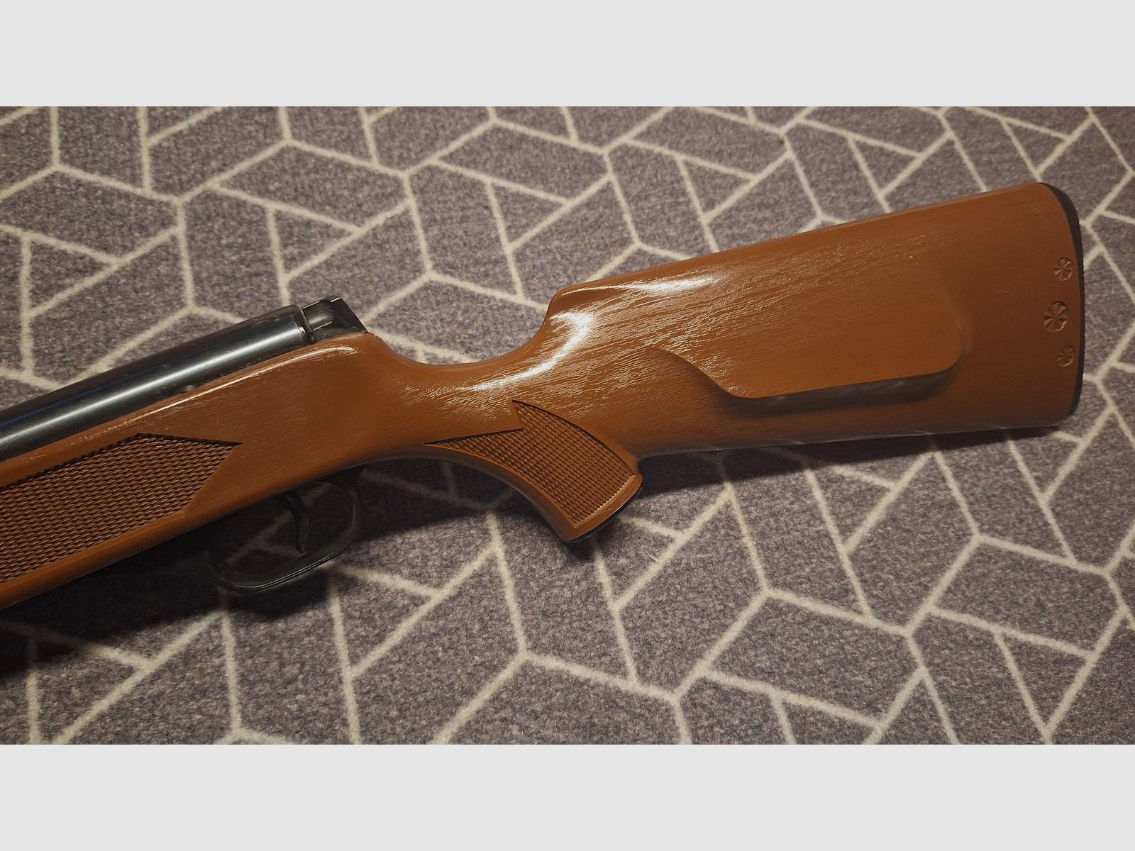 Haenel 304 Scornater stock reddish brown grained! TOP CONDITION!