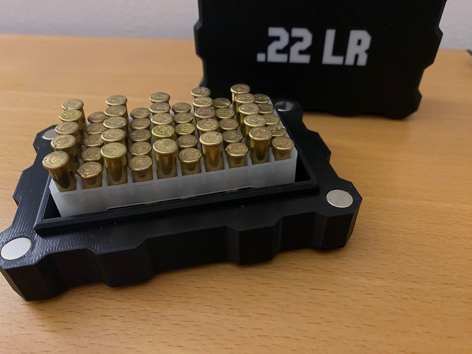 Magnetbox/Munitionsbox .22LR für 50 Schuss