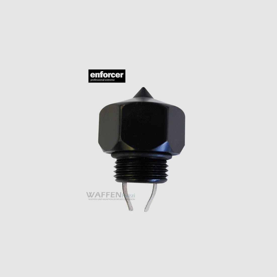 Enforcer glass breaker screw for telescopic baton