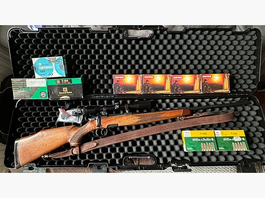 Steyr Mannlicher Modell M – Karabin myśliwski z niemieckim spustem, w tym Zeiss ZF, Docter Sight i amunicja