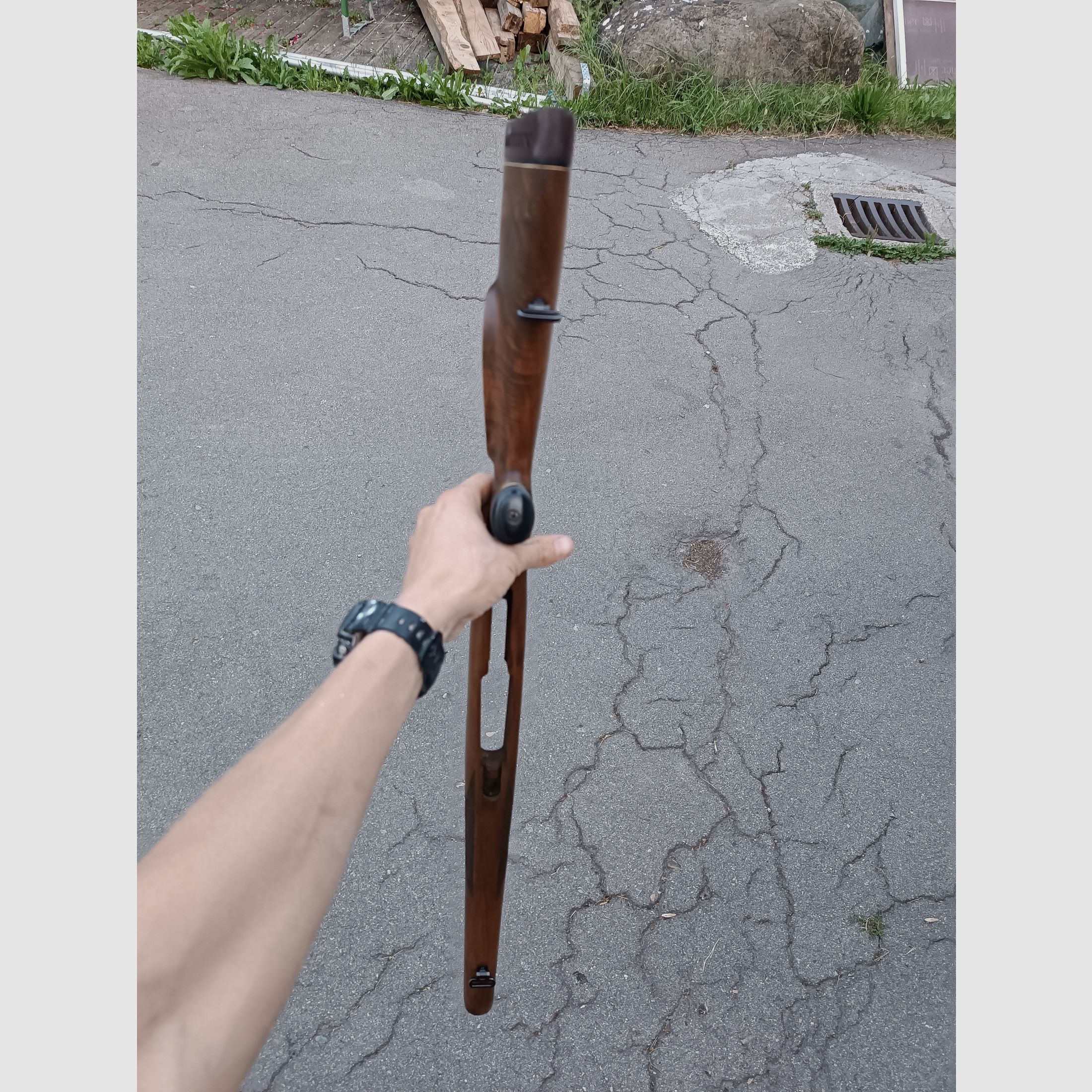 Culata de rifle nogal, recorte para la mejilla, culata KICK-EEZ, imagen 4 de 5