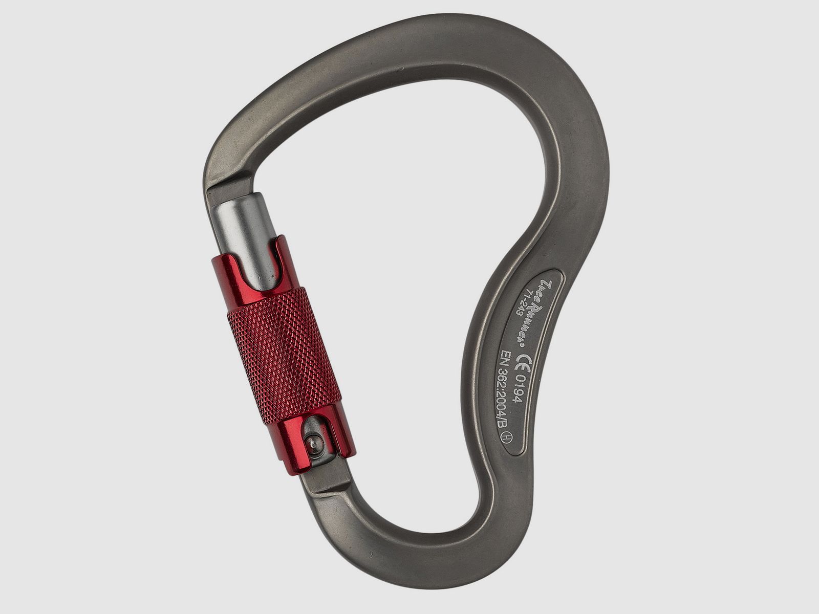 Tree Runner Carabiner Trilock large bent, Alu EN 362