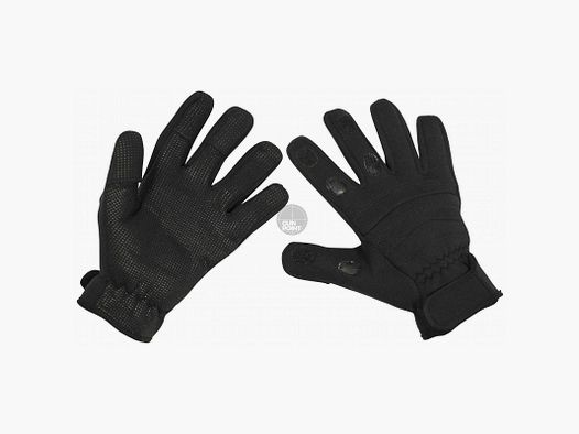 Fingerhandschuhe, "Combat",Neopren, schwarz