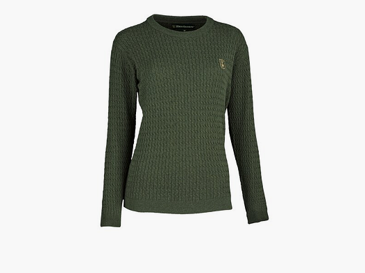 Deerhunter Lady Harrington Cable Knit Forest Ember Melange