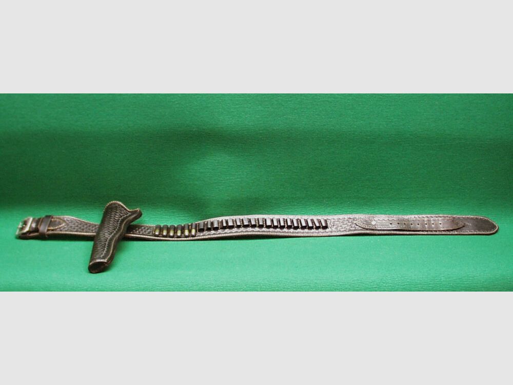 Custom Made Leder - Gürtel, schwarz, Breite: 6cm