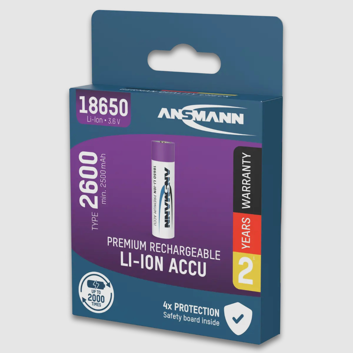 Ansmann Lithium-Ionen Akku 18650