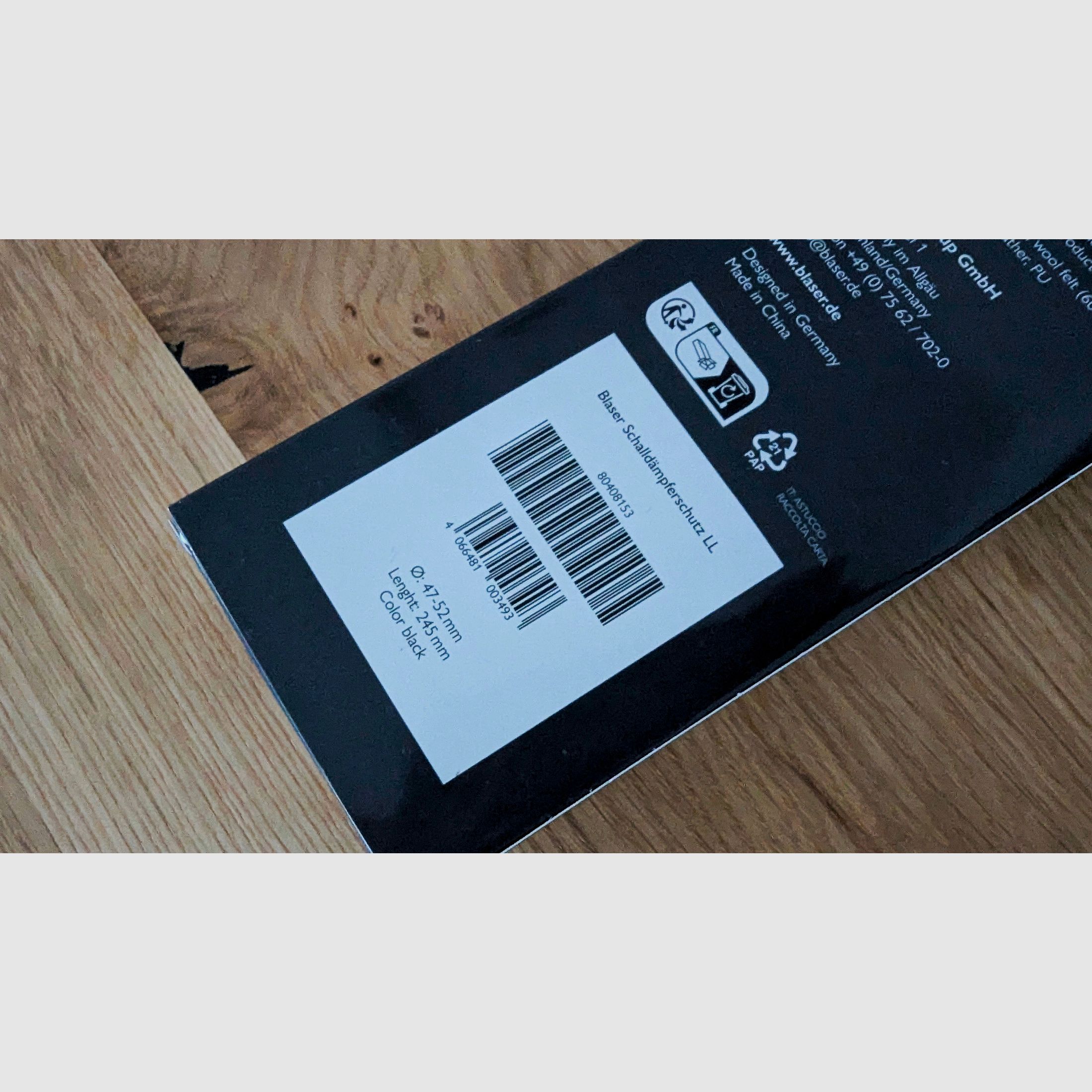 Blaser sound suppressor cover / Loden cover - Ø47-52mm, L 245mm