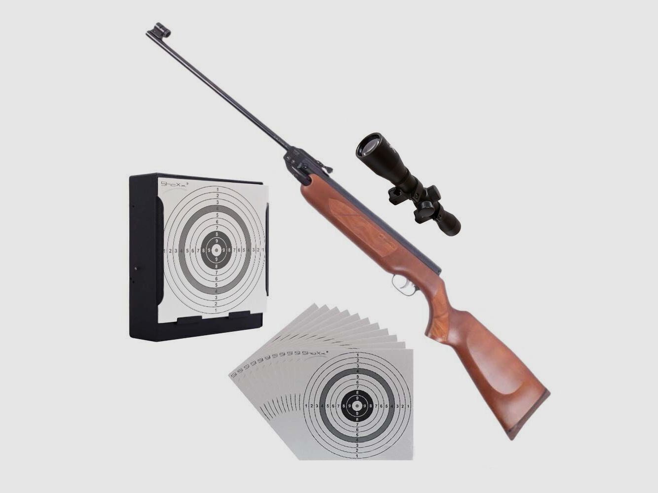 Weihrauch HW 35 Kal. 4,5 mm Diabolos Luftgewehr-Set