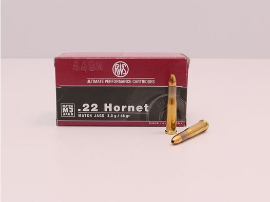 RWS MJ 3,0g/46grs à50 .22 Hornet