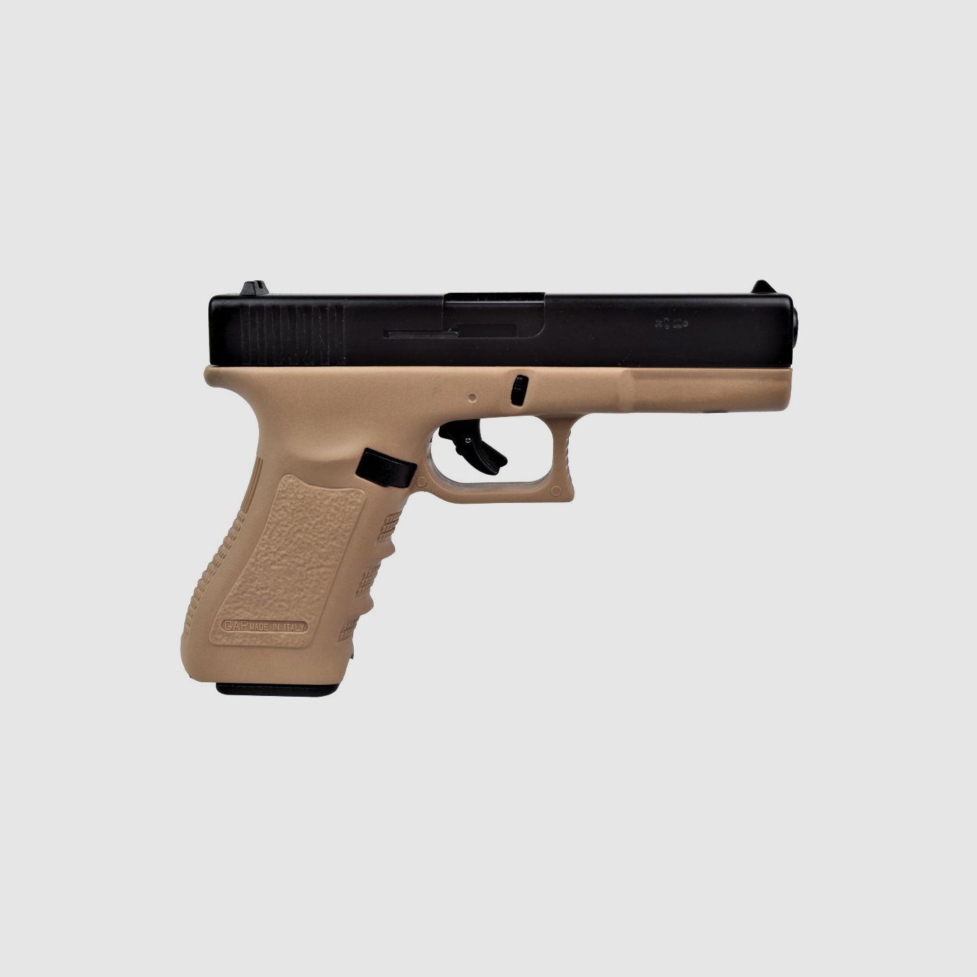 Bruni Gap G17 Signalpistole Kaliber 9 mm schwarz und tan, Bild 4 von 5