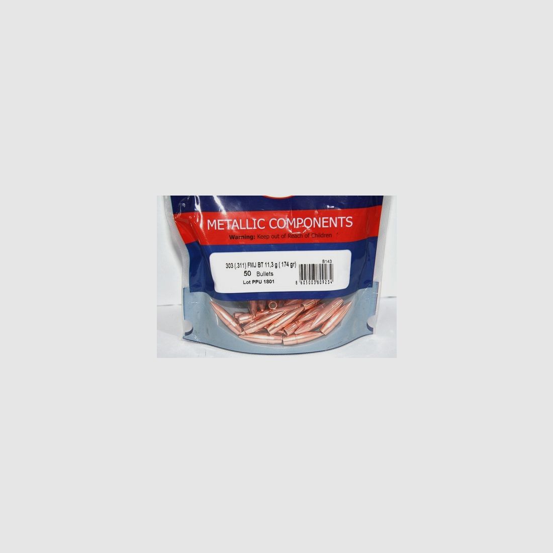PPU Bullets .303 - .311 in 174 Grain / 11.3 Grams FMJ BT - 50 pcs #B-143