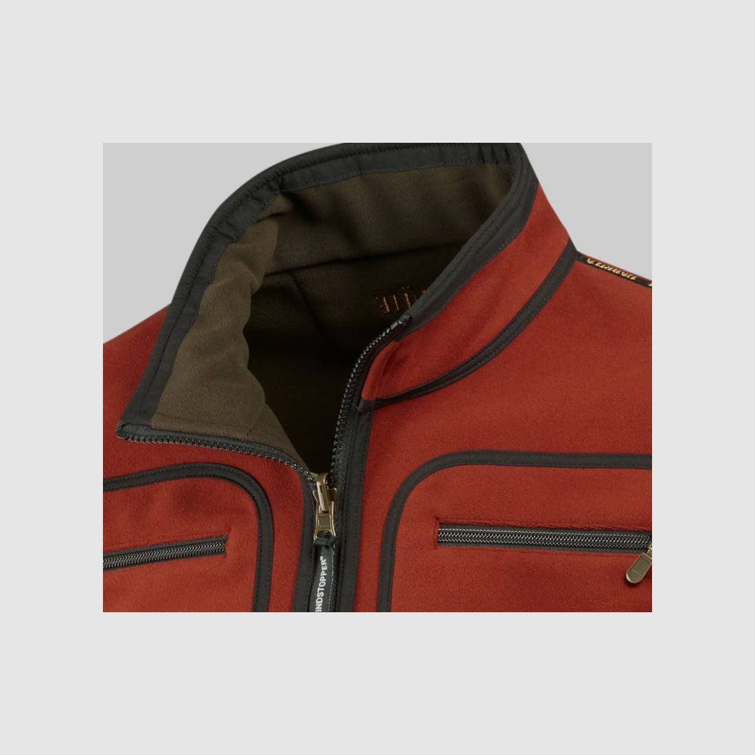 Härkila Herren Fleecejacke Kamko Green/Bordeaux