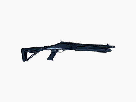 DERYA SPX 101 BLACK fucile a pompa tattico calibro 12/76 di dimensioni estremamente ridotte