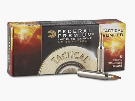 Federal Tactical Bonded Law Enforcement .223 Rem. 62GR BSP 20 cartouches