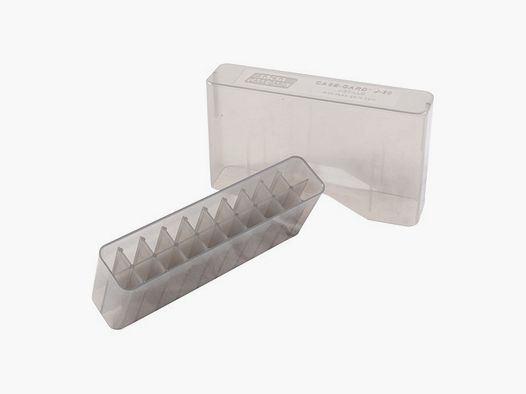 MTM CASE-GARD Caja de munición de rifle con tapa deslizante 26 Nosler-10.75×68, 20 cartuchos (transparente)