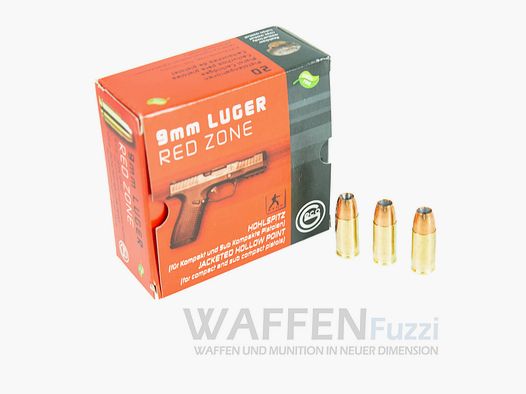 Geco 9mm Luger Holpunt 123gr 20 Schoten - Green Fire
