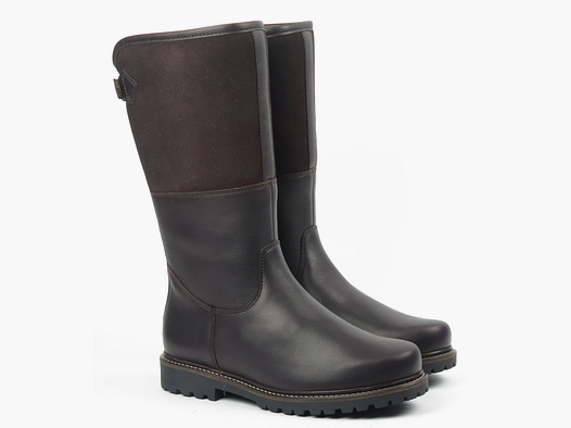 dirndl & bua Damen Winter Stiefel in Dunkelbraun