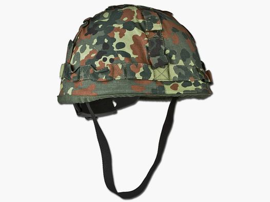 MFH Kunststoffhelm mit Helmbezug flecktarn