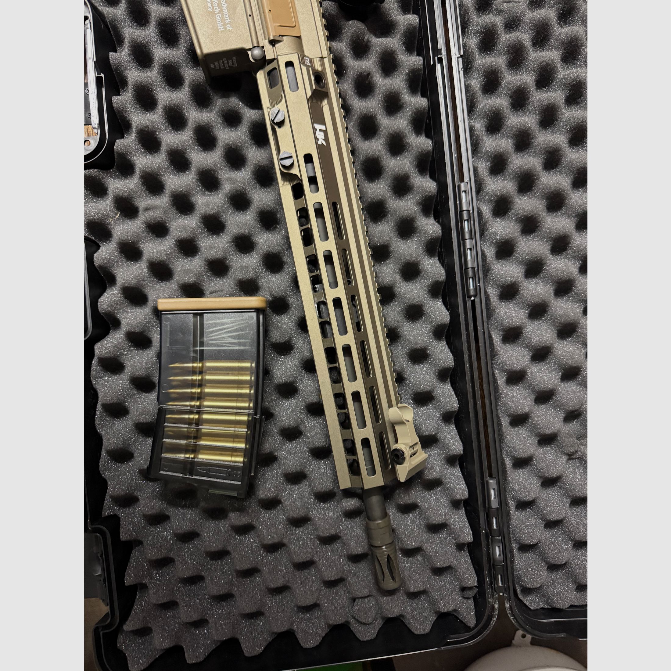 HECKLER UND KOCH HK M110 A1 GBB SOFTAIR GEWEHR Ink. Visier