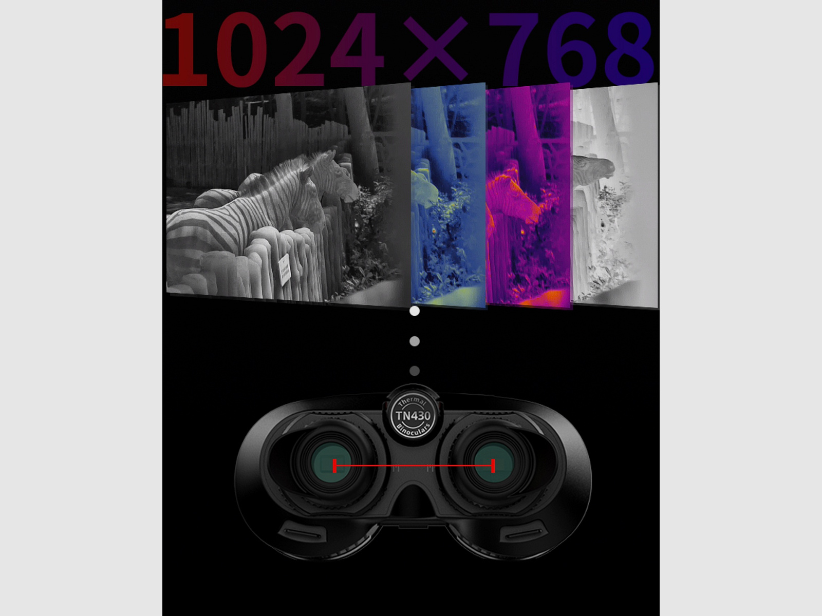 Guide Thermal Imaging Binoculars TN630 Handheld 640x480 Sensor