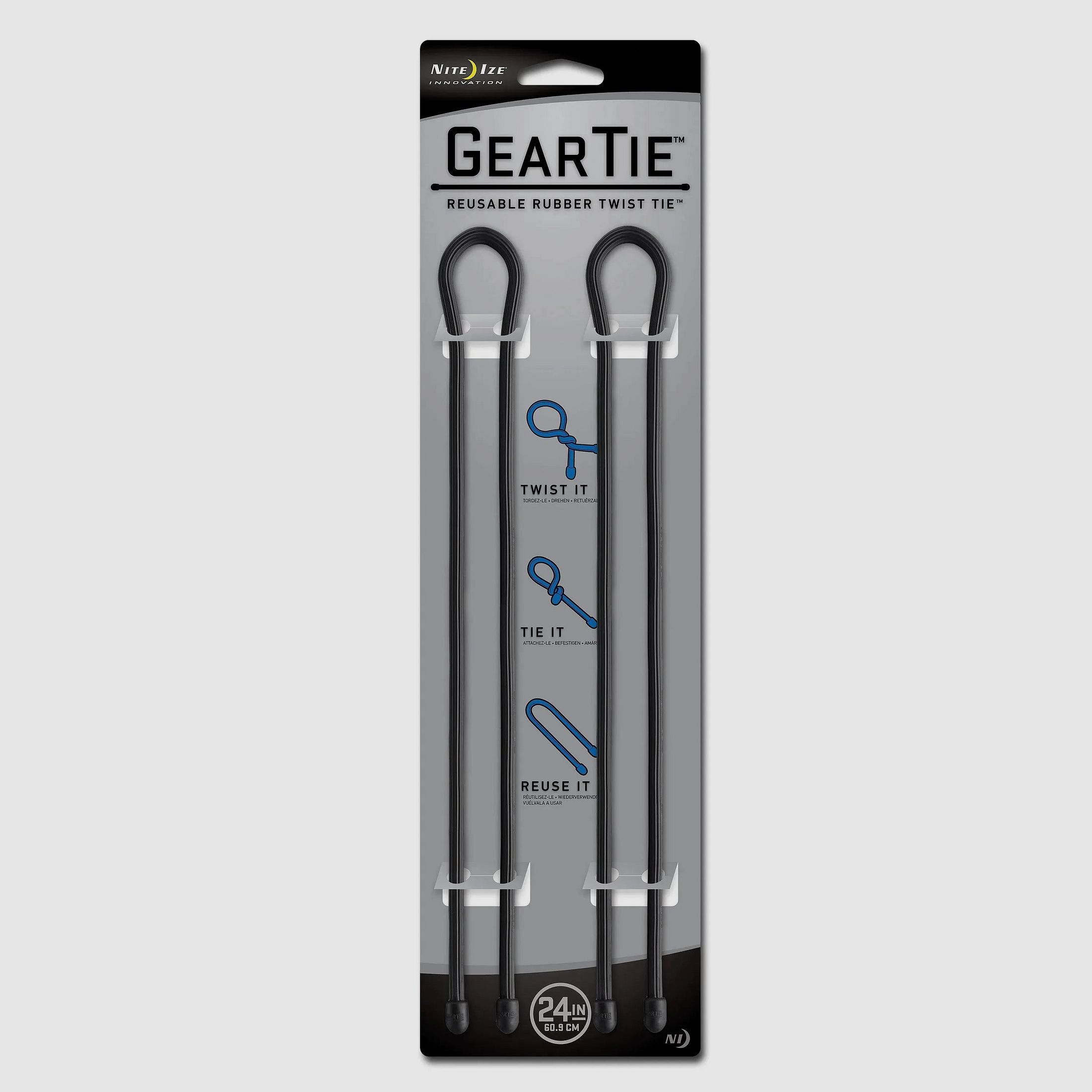 Nite Ize Nite Ize Gear Tie Original Gr.24 schwarz 2er Pack
