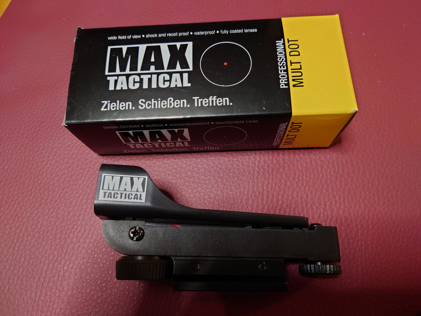 Airsoft Leichtpunkt Visier mit Riser Mount NEU 