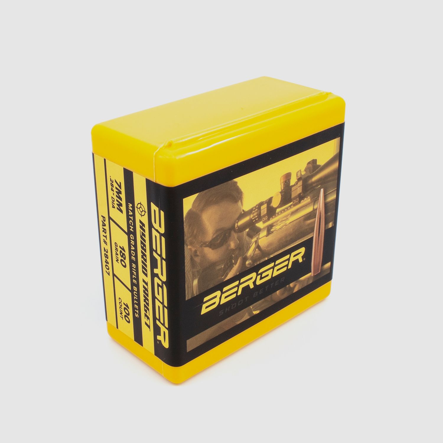 Berger Bullet 7mm/.284 Hybrid Target 180GR 100 Pieces