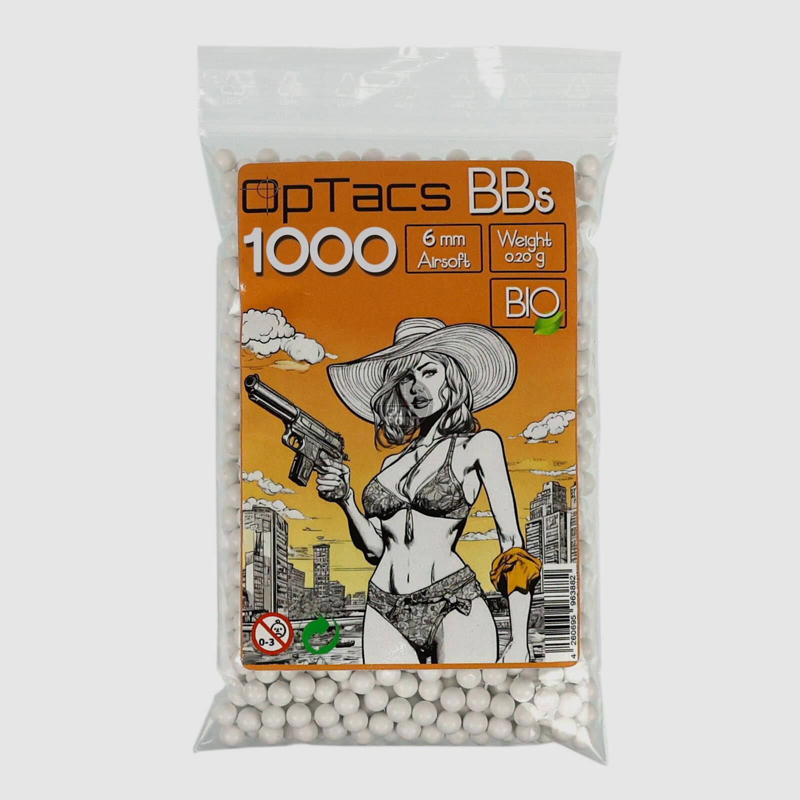 Softair - Kugeln OpTacs Supreme BIO BBs 0,20 g 1000 Stk.