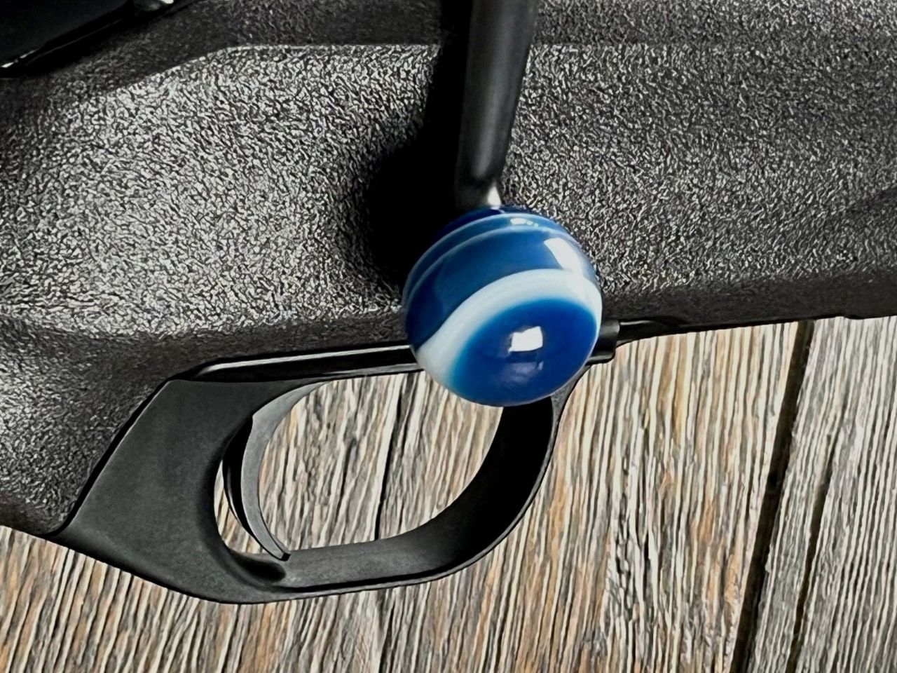 JGERSCHMUCK - Kammergriffkugel fr Blaser R8 Blauer Achat