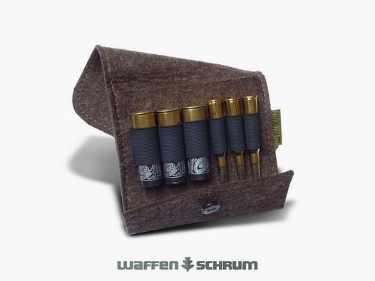 Étui à cartouches en feutre ''Fusil de chasse''
