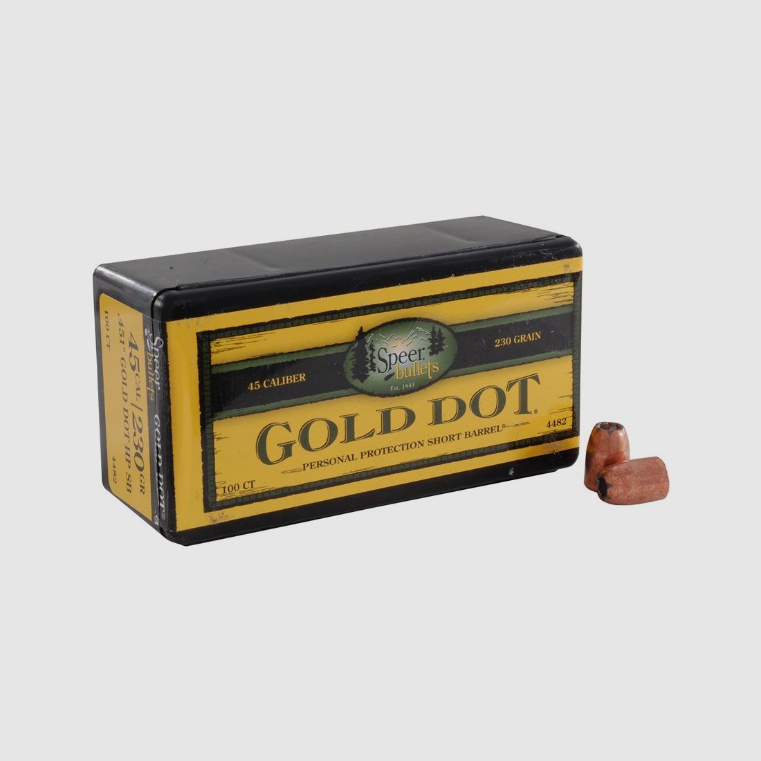 Speer Bullet .45 ACP/.451 230GR Gold Dot HP 100 pieces