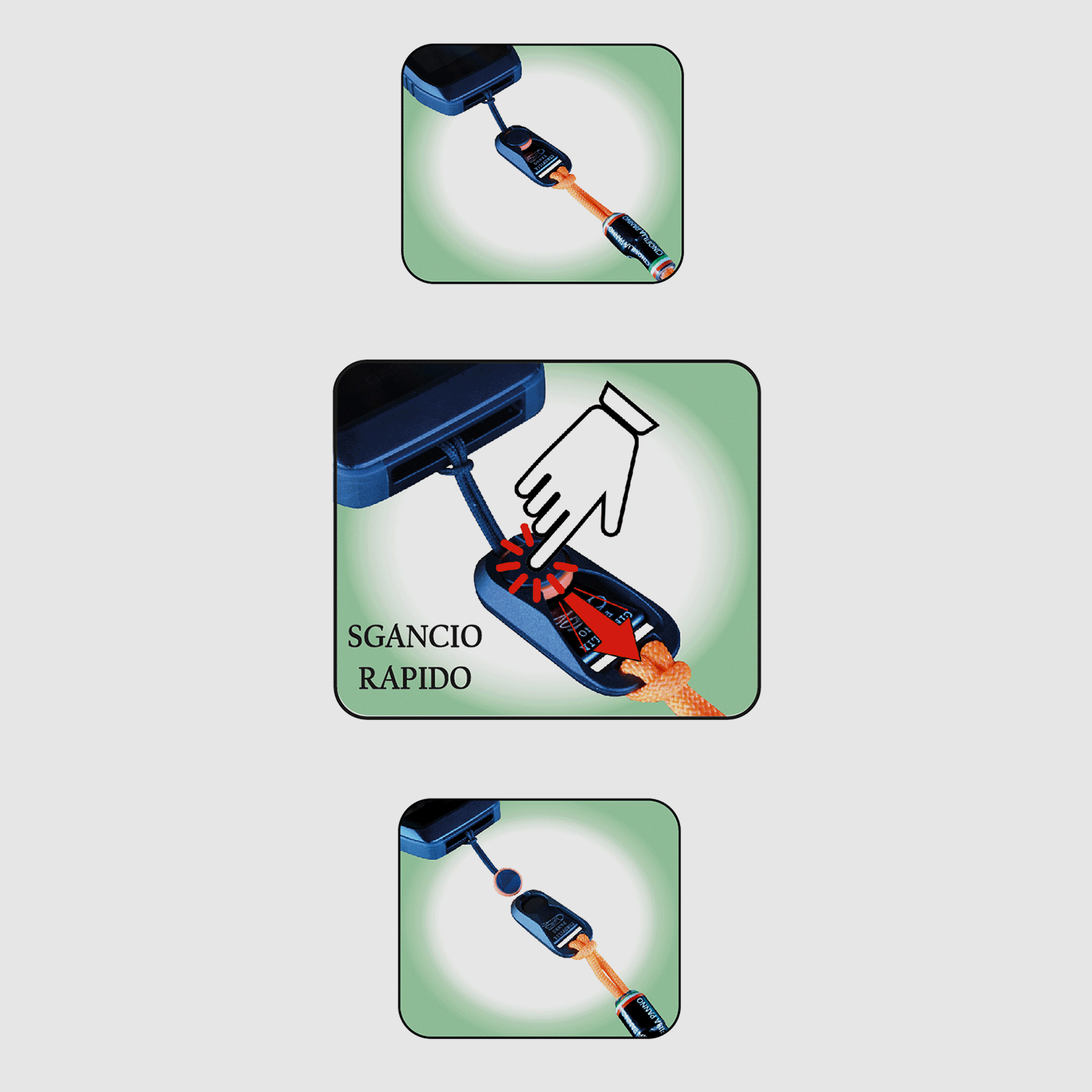 Adjustable Sling with Quick Release (Orange), image 3 of 3