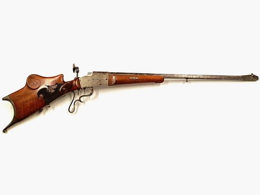 Unknown gunsmith Mannheim target rifle rare break-action