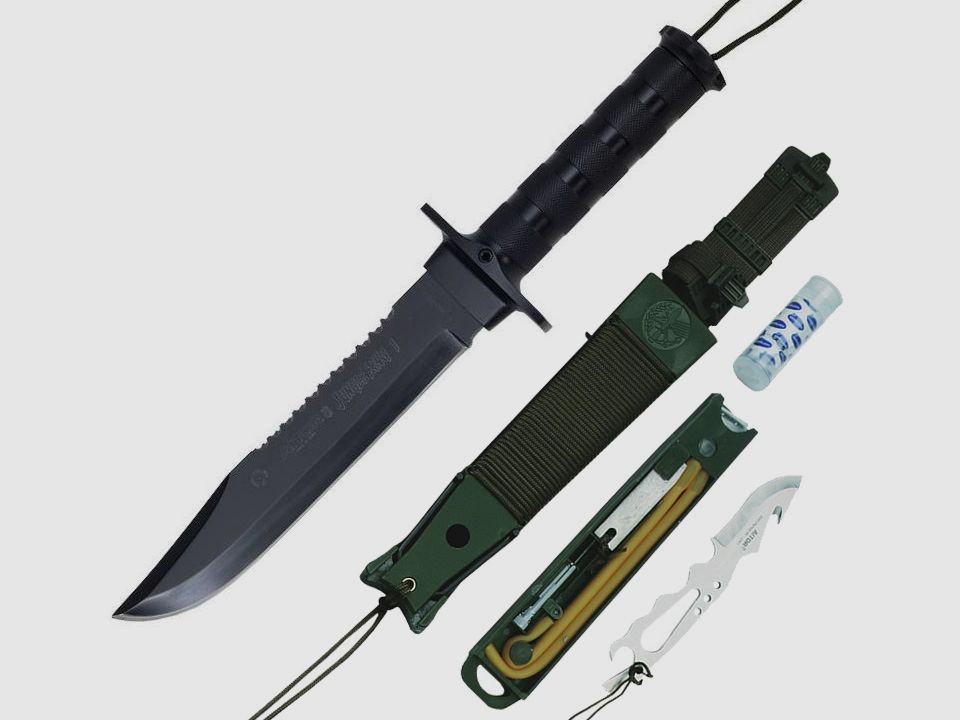 Aitor Jungle King I Black Messer, Survivalmesser, berlebensmesser