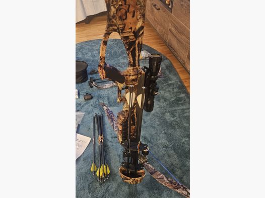 Excalibur Matrix 330 Armbrust + viel Zubehör (Ersatzwurfarme, Tasche, ZF) – sehr guter Zustand