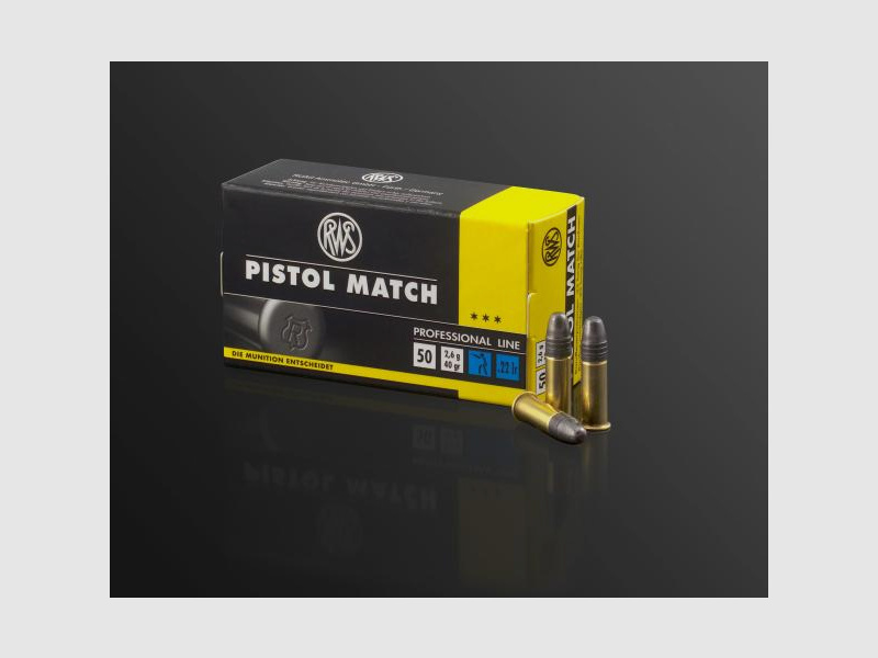 RWS KK-Munition .22lr Pistol Match 50 Stk SONDERPREIS ab 0,14/Stk