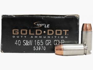 Speer Gold Dot .40 S&W 165GR GDHP 50 cartouches