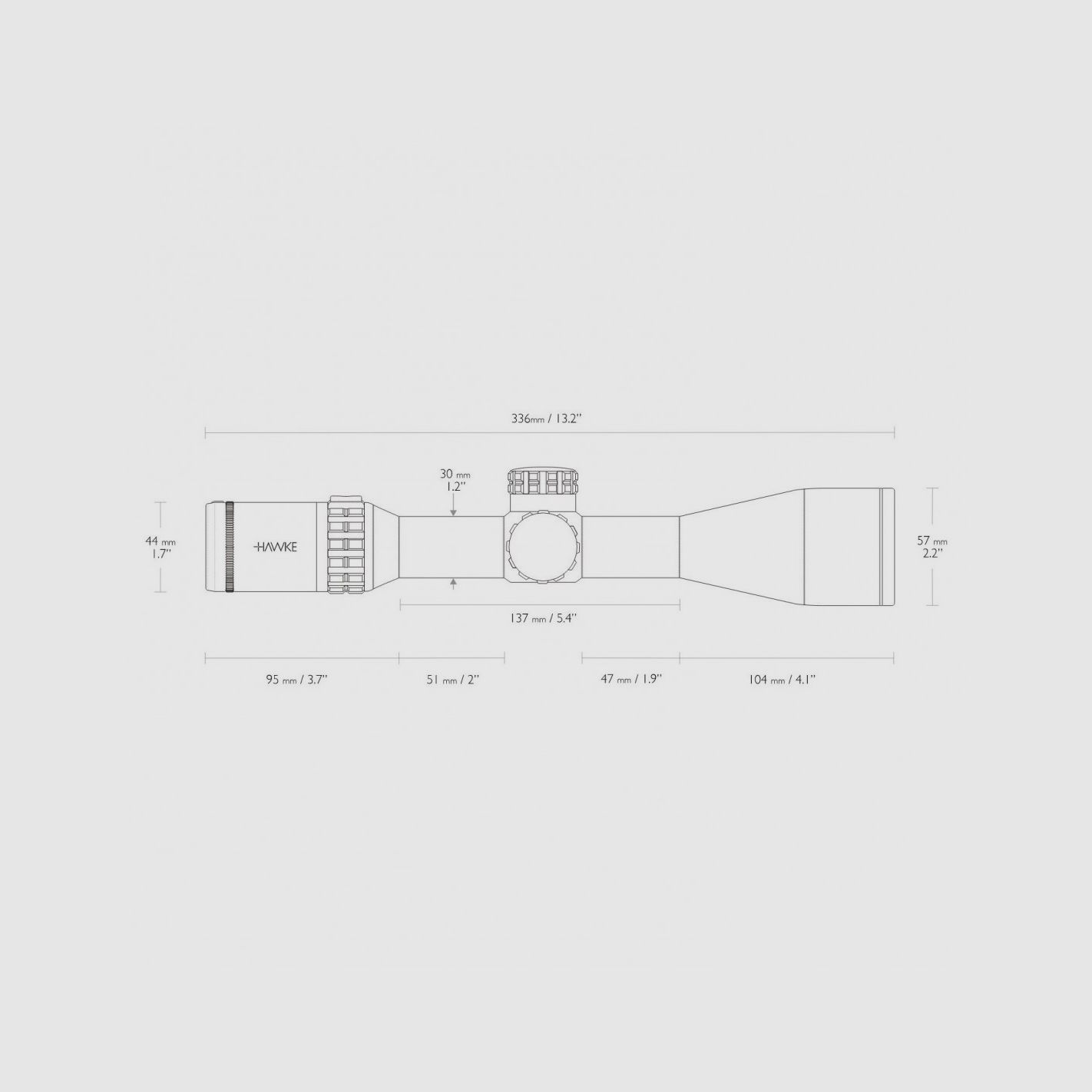 HAWKE FRONTIER 30 FFP SF IR 4-20X50 MIL PRO, image 3 sur 3